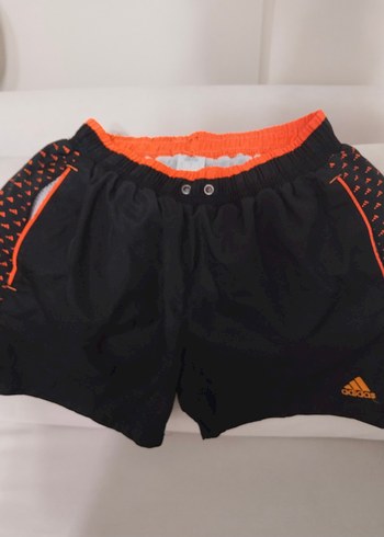 Düğmeli Siyah-Turuncu Erkek Mayo - Görsel 2