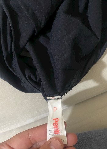 Penti Siyah İnce Askılı Kadın Mayo - Görsel 5