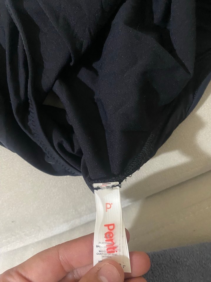 Penti Siyah İnce Askılı Kadın Mayo - Görsel 5