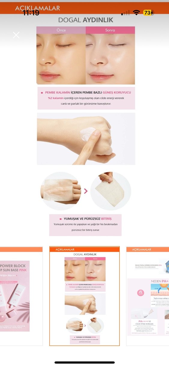 A'pieu Power Block Tone Up Güneş Bazı SPF50 - Görsel 3