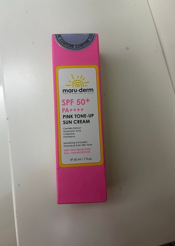 Maru-Derm SPF 50+ Pembe Ton Güneş Kremi 50ML - Görsel 2