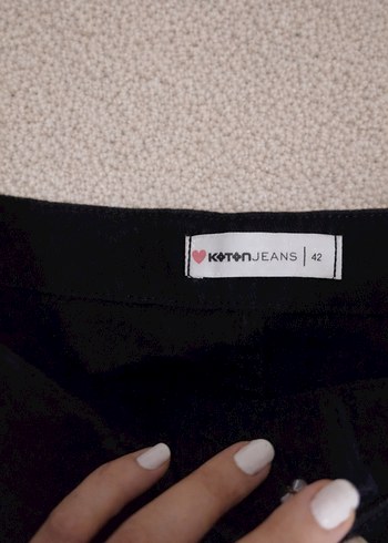 Siyah Süet Mini Etek - Görsel 2