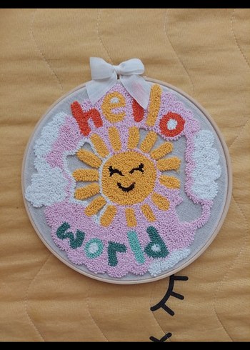 Çocuk Bebek Kapı süsü - Hello World