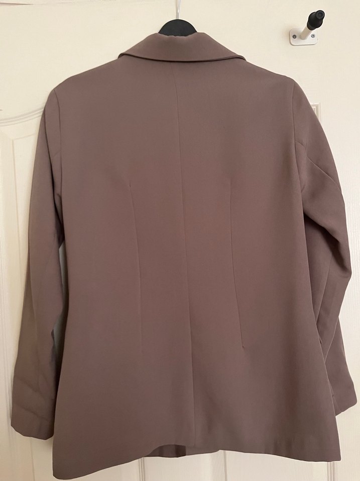 Düğmeli Bej Kadın Blazer Ceket - Görsel 2