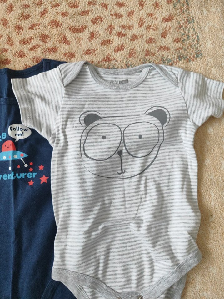 Gri Bebek Erkek Kolsuz Body - Görsel 3