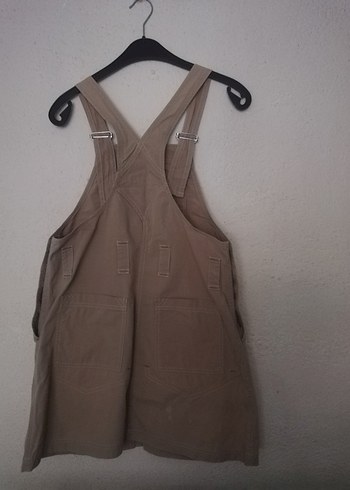 Bej rengi mini  Kadın Salopet - Görsel 5