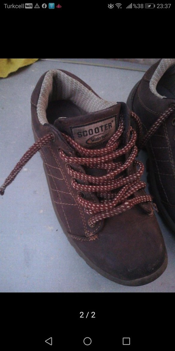 Orijinal Scooter Marka  Bağcıklı Erkek Çocuk Su geçirmez Bot - Görsel 2