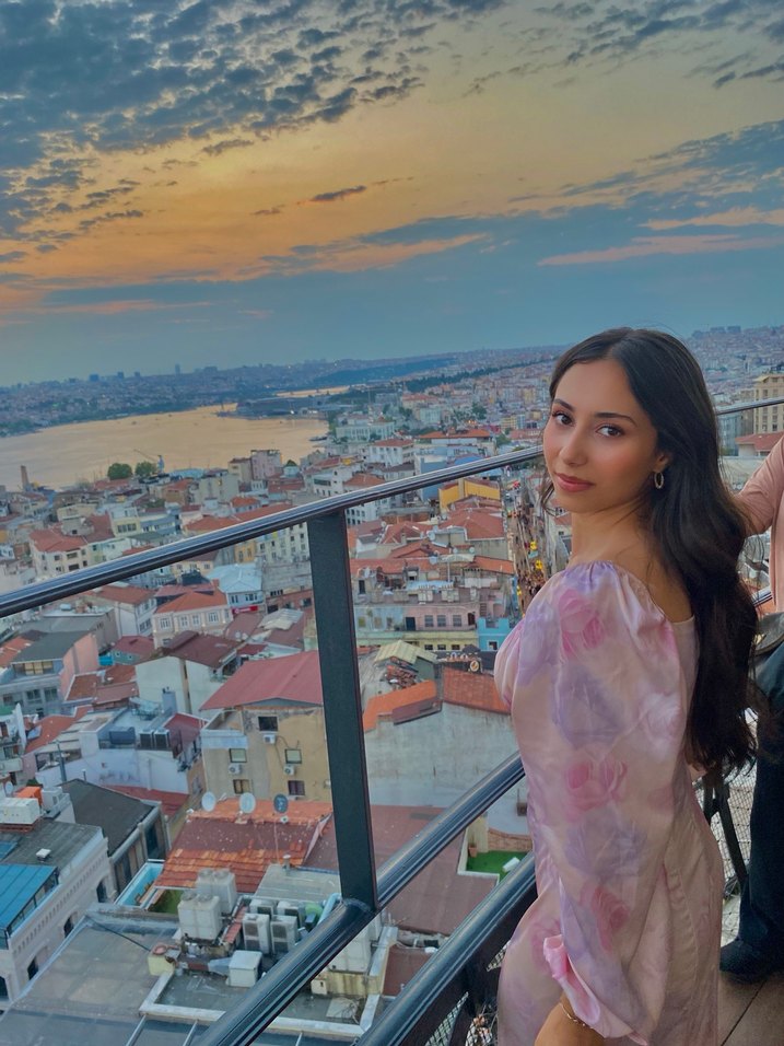 Parlak Pembe Midi Bohem Elbise - Görsel 2