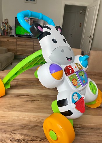 Renkli Zebra Desenli Bebek Yürüteci - Görsel 2