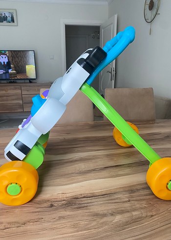 Renkli Zebra Desenli Bebek Yürüteci - Görsel 4