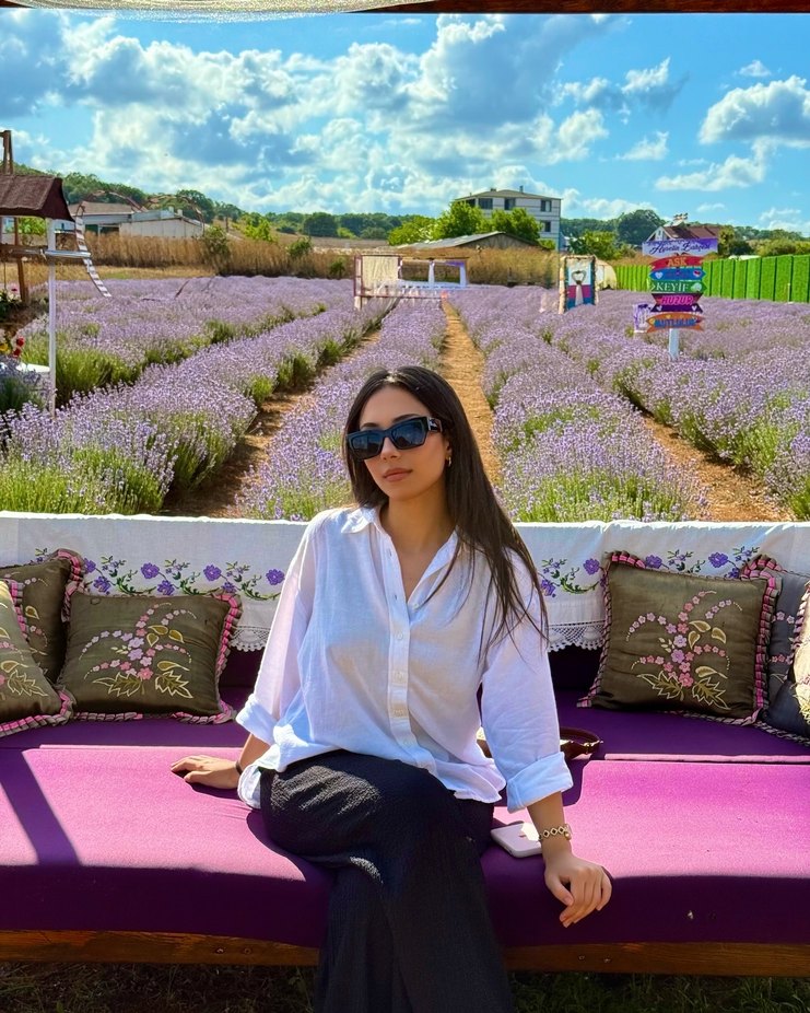 Kadın Beyaz Keten Gömlek - Görsel 2