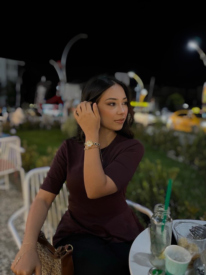 Bordo Kısa Kollu Fırfırlı Bluz - Görsel 2