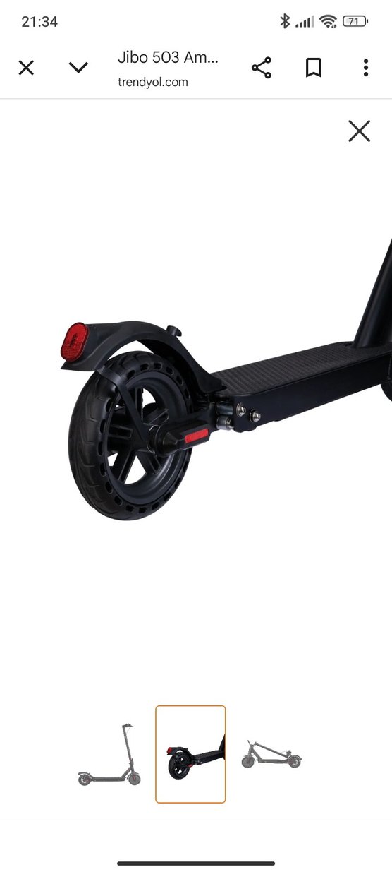 Siyah elektrikli Scooter'ı - Görsel 2