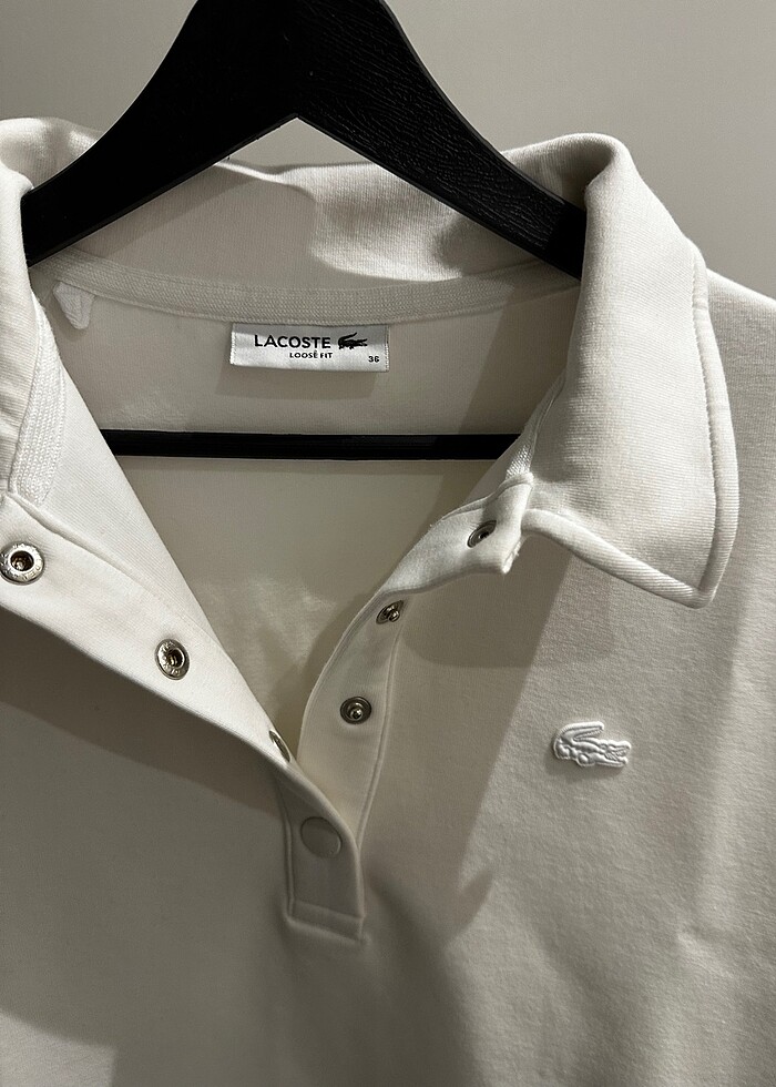 Lacoste beyaz elbise - Görsel 2