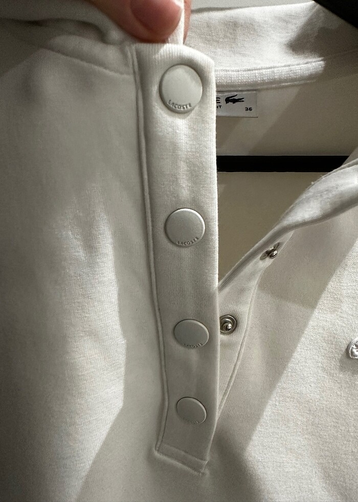 Lacoste beyaz elbise - Görsel 3