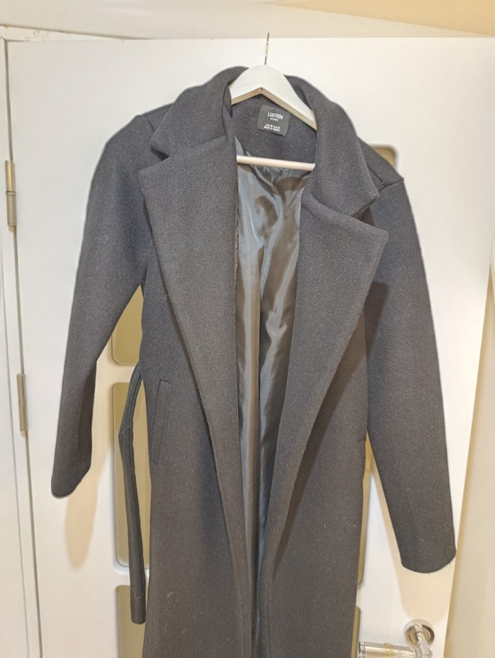 Siyah Uzun Klasik Kaban S beden - Görsel 2