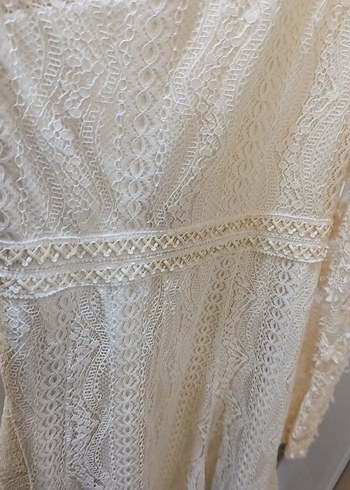 Dantel Detaylı Tek Omuz Midi Elbise - Görsel 4