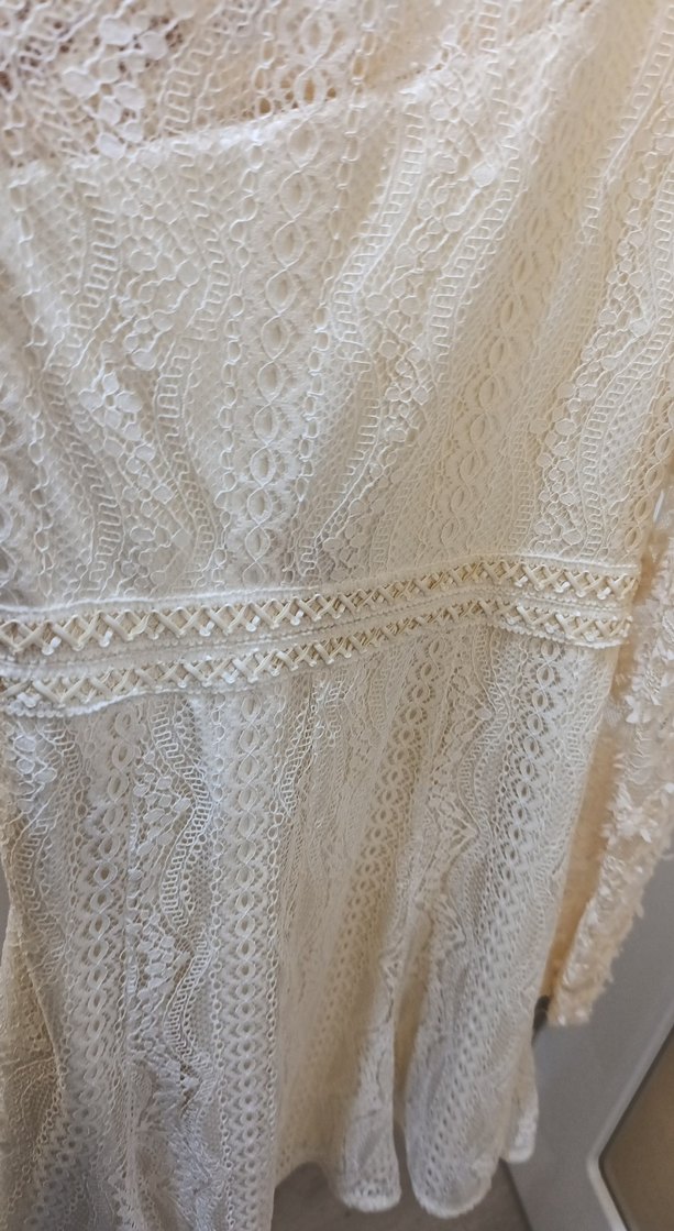 Dantel Detaylı Tek Omuz Midi Elbise - Görsel 4