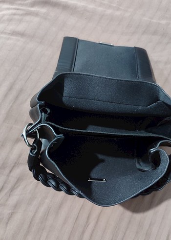 Siyah Deri Kadın Çanta - Görsel 3