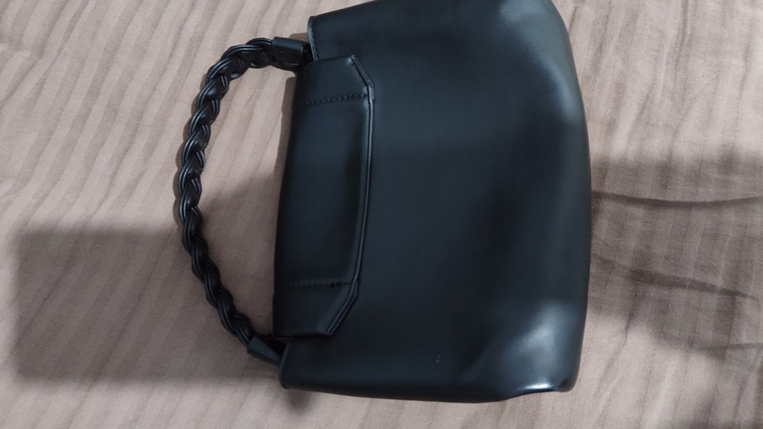 Siyah Deri Kadın Çanta - Görsel 4