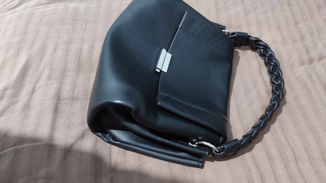 Siyah Deri Kadın Çanta - Görsel 2