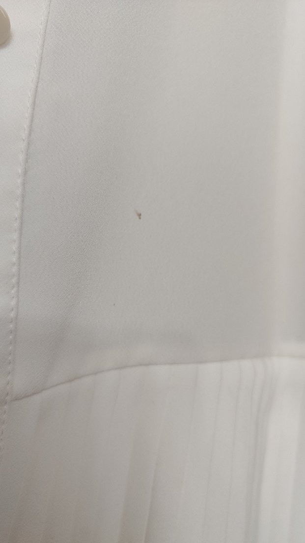 Kadın Beyaz Pileli Keten Gömlek - Görsel 4