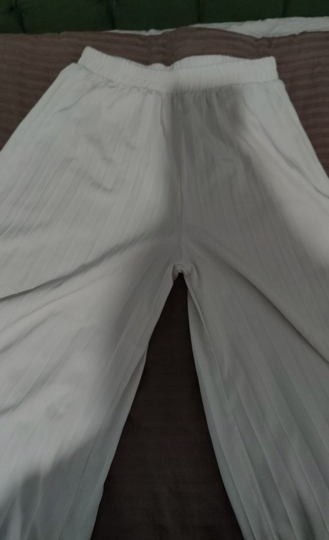 Kadın Beyaz uzun Pantolon - Görsel 2