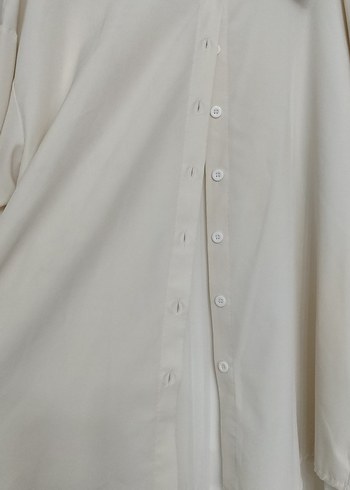 Kadın Beyaz Uzun Kollu Gömlek - Görsel 2