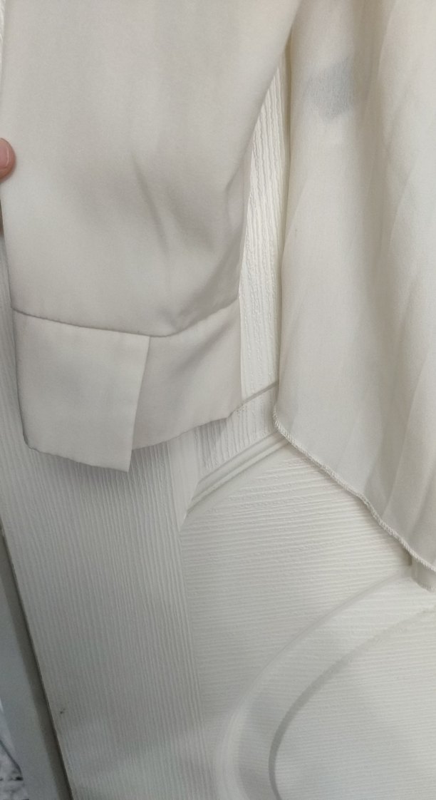 Kadın Beyaz Uzun Kollu Gömlek - Görsel 4