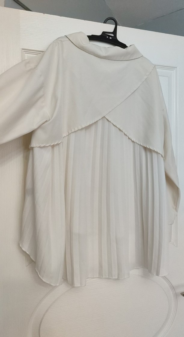 Kadın Beyaz Uzun Kollu Gömlek - Görsel 3