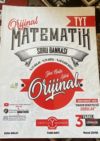 Orijinal TYT Matematik Soru Bankası