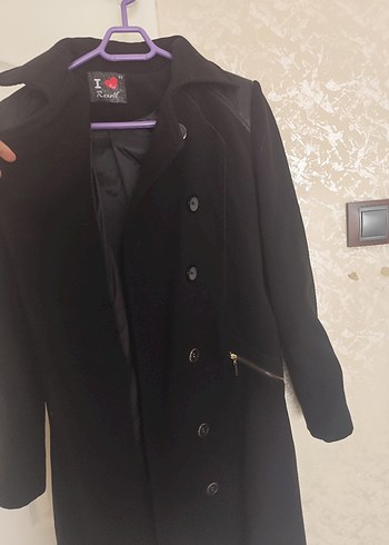 Siyah Düğmeli Kadın Kaban Tesettür model ihtiyaç fazlasıdır - Görsel 2