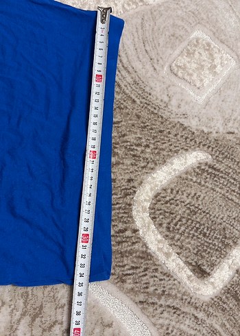 Kadın Mavi Uzun Drapeli Etek - Görsel 3