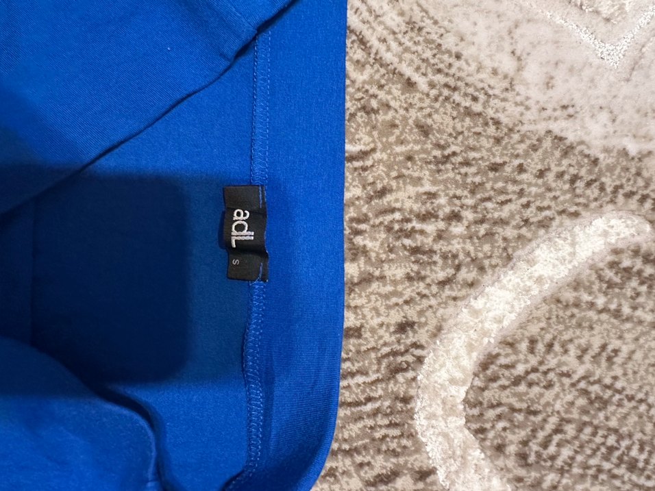 Kadın Mavi Uzun Drapeli Etek - Görsel 4