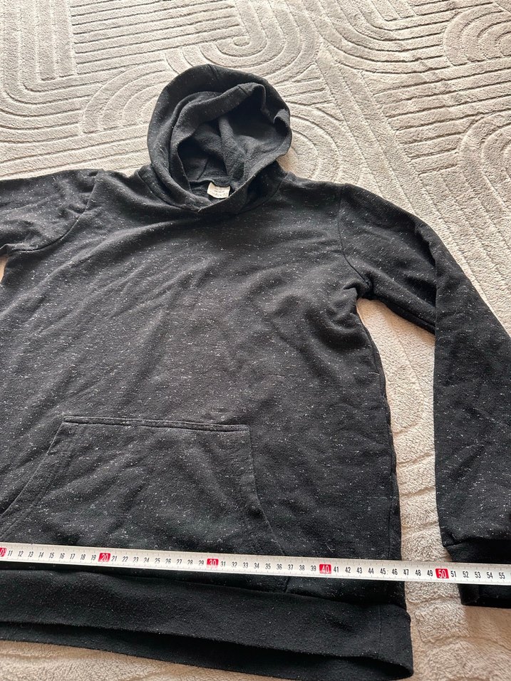 Gri Kapüşonlu erkek çocuk Sweatshirt - Görsel 4