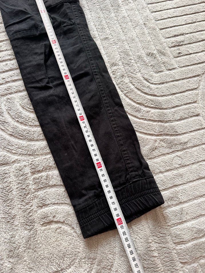 Erkek Siyah Rahat Kesim Denim Pantolon - Görsel 3