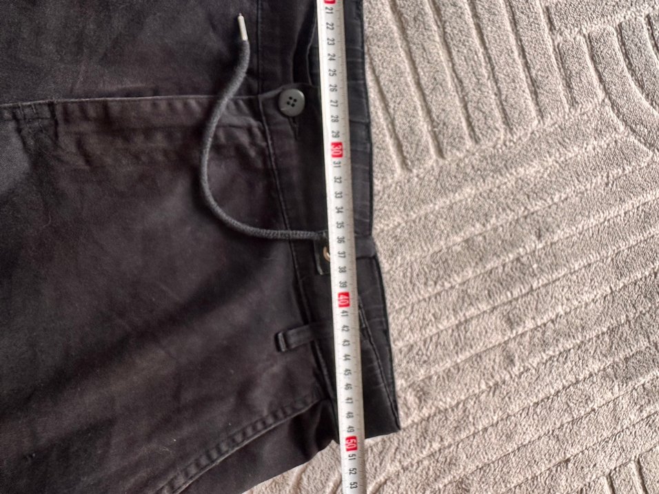 Erkek Siyah Rahat Kesim Denim Pantolon - Görsel 5