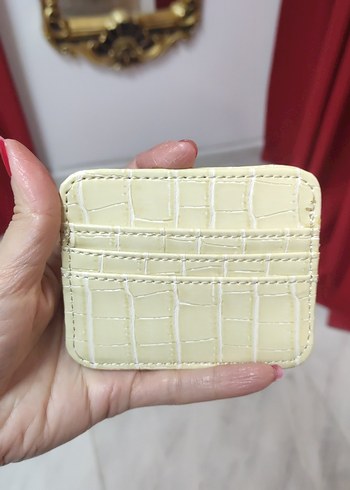 Beyaz Yılan Derisi Desenli Kadın Cüzdanı - Görsel 5