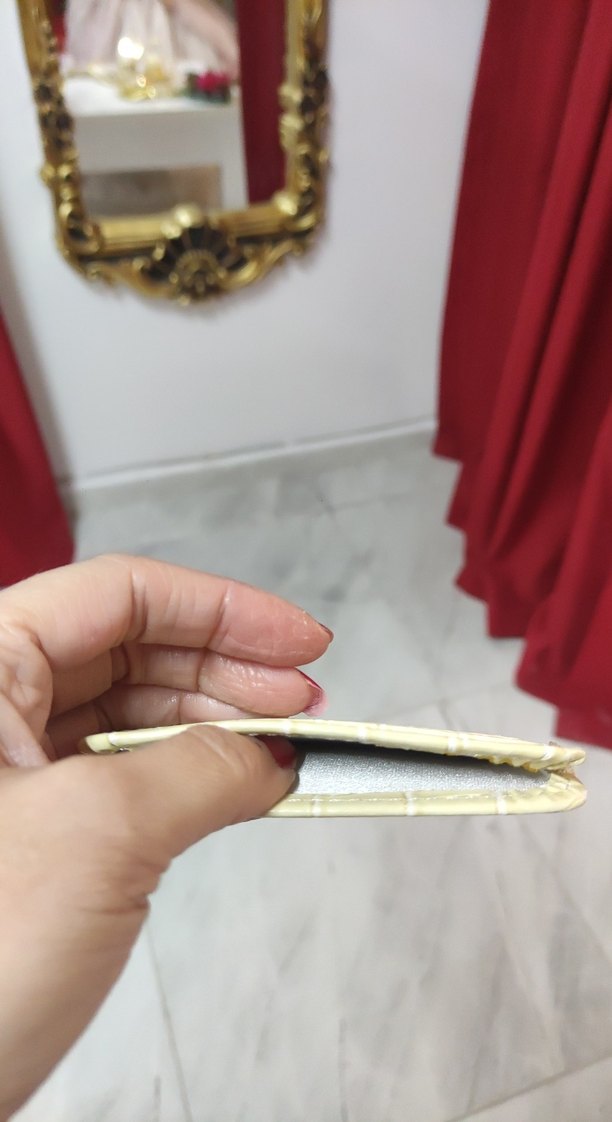 Beyaz Yılan Derisi Desenli Kadın Cüzdanı - Görsel 4