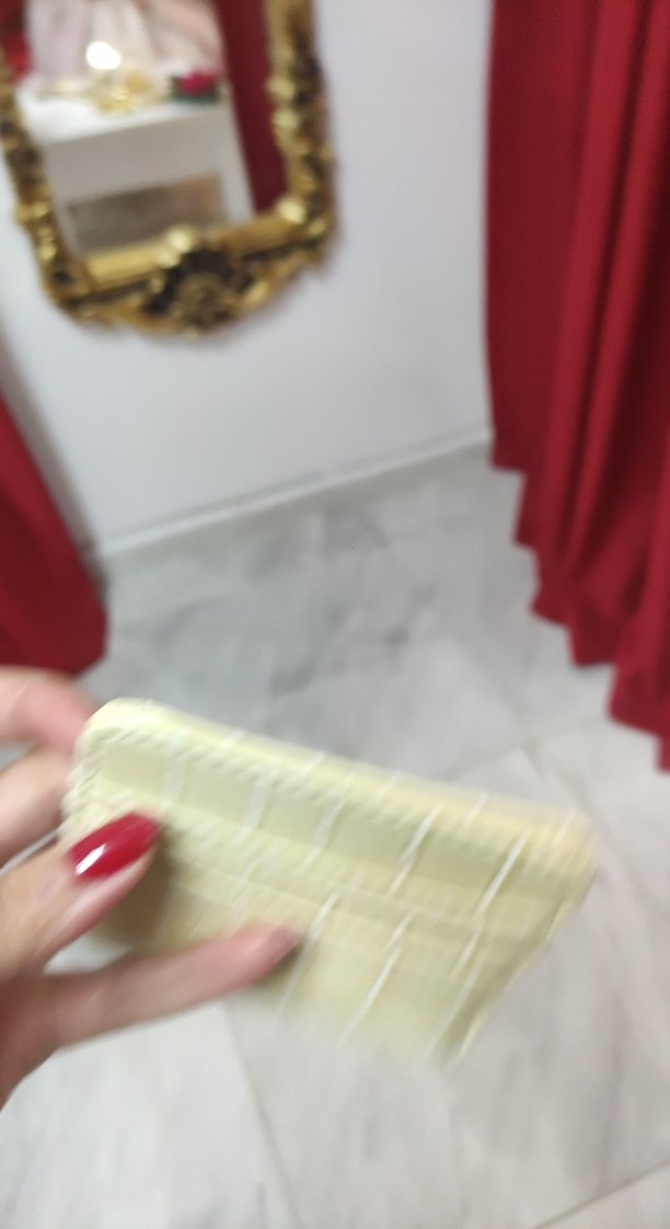 Beyaz Yılan Derisi Desenli Kadın Cüzdanı - Görsel 3