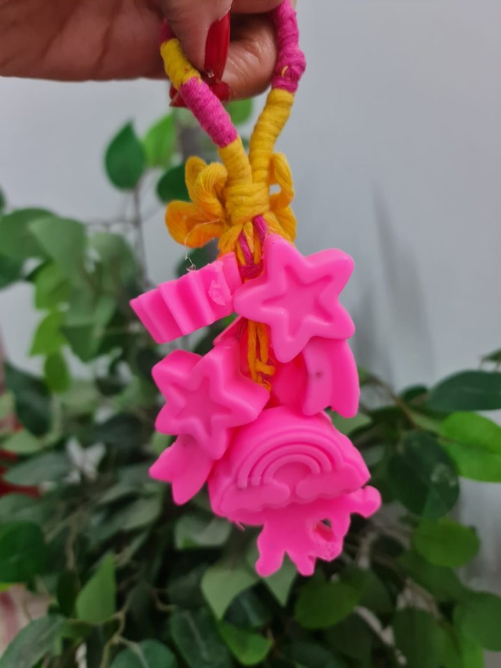 Pembe Bohem Püsküllü el sabunu - Görsel 2