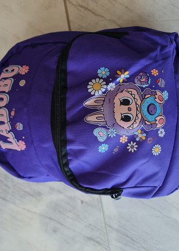 Mor Çocuk Okul Çantası LABUBU - Görsel 2