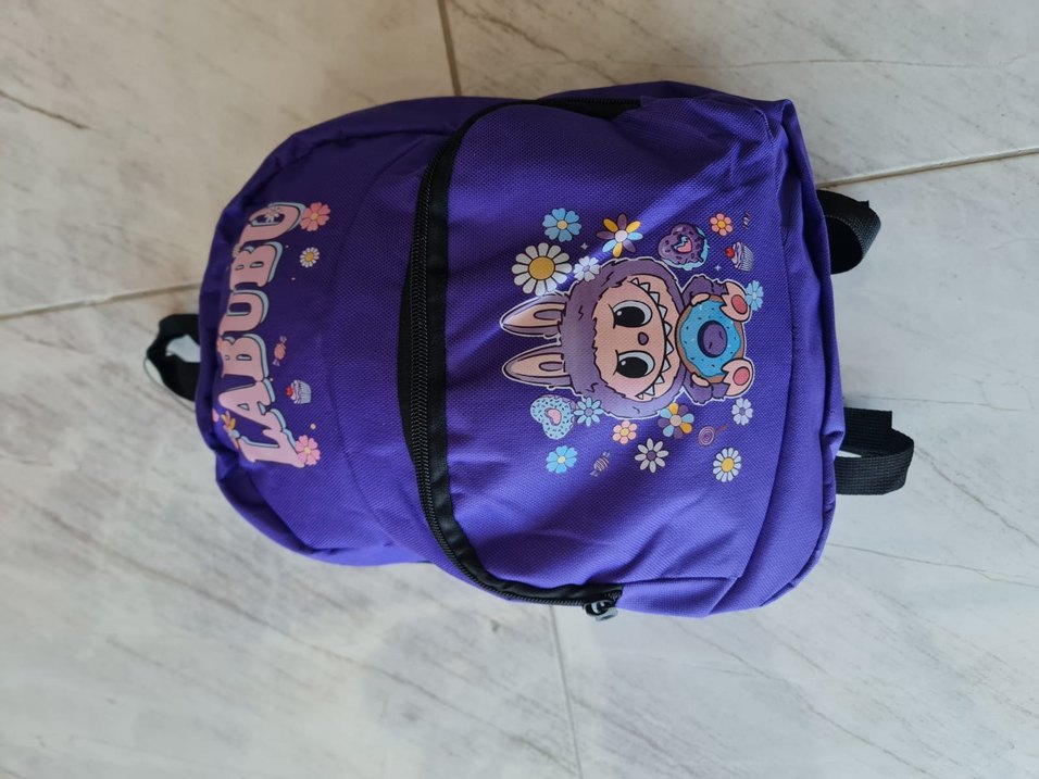 Mor Çocuk Okul Çantası LABUBU - Görsel 2