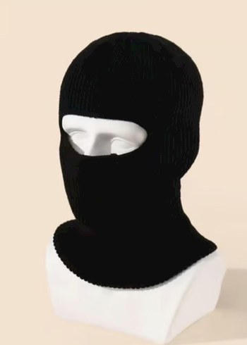 Siyah triko kar maskesi - Görsel 2