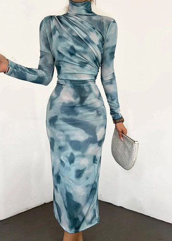 Mavi Midi elbise