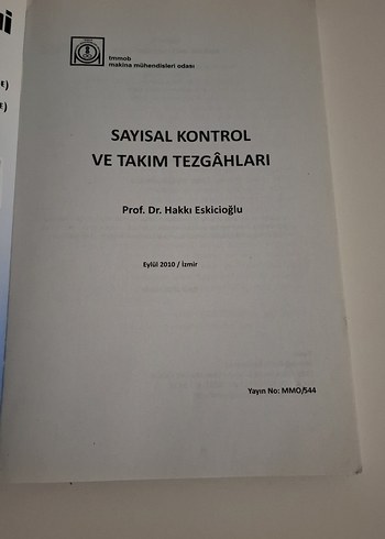 Sayısal Kontrol ve Takım Tezgahları Kitabı - Görsel 2