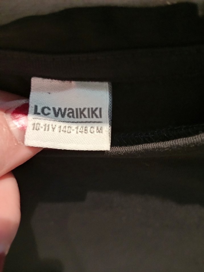 Siyah Uzun Kollu Crop Top .etek.kiz cocuguna - Görsel 2