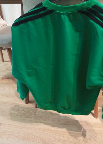Yeşil Adidas Oversize Kısa Kollu Sweatshirt takim - Görsel 3