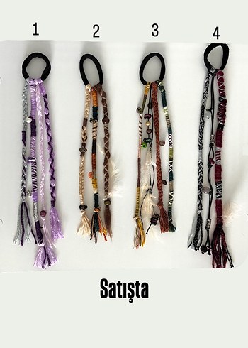 Tokalı Saç Aksesuarı Hairwrap Rasta