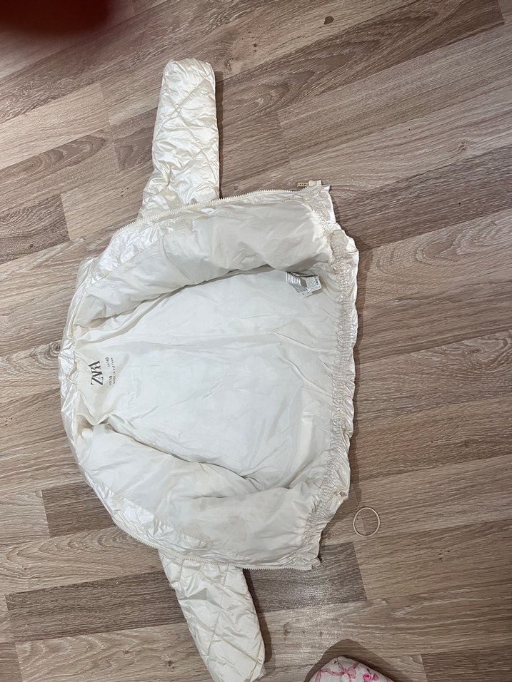 Düğmeli Beyaz Kadın Midi Ceket zara - Görsel 3